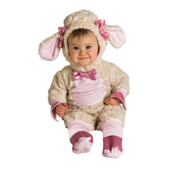 Infant Pink Lamb Costume Soft WARM Plush set size 6-12 Months ✨NEW/NWT!